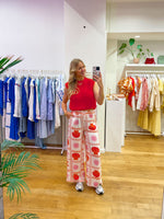 Beach pants red