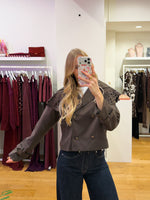 Brown detailed jacket