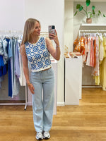 Striped jeans long