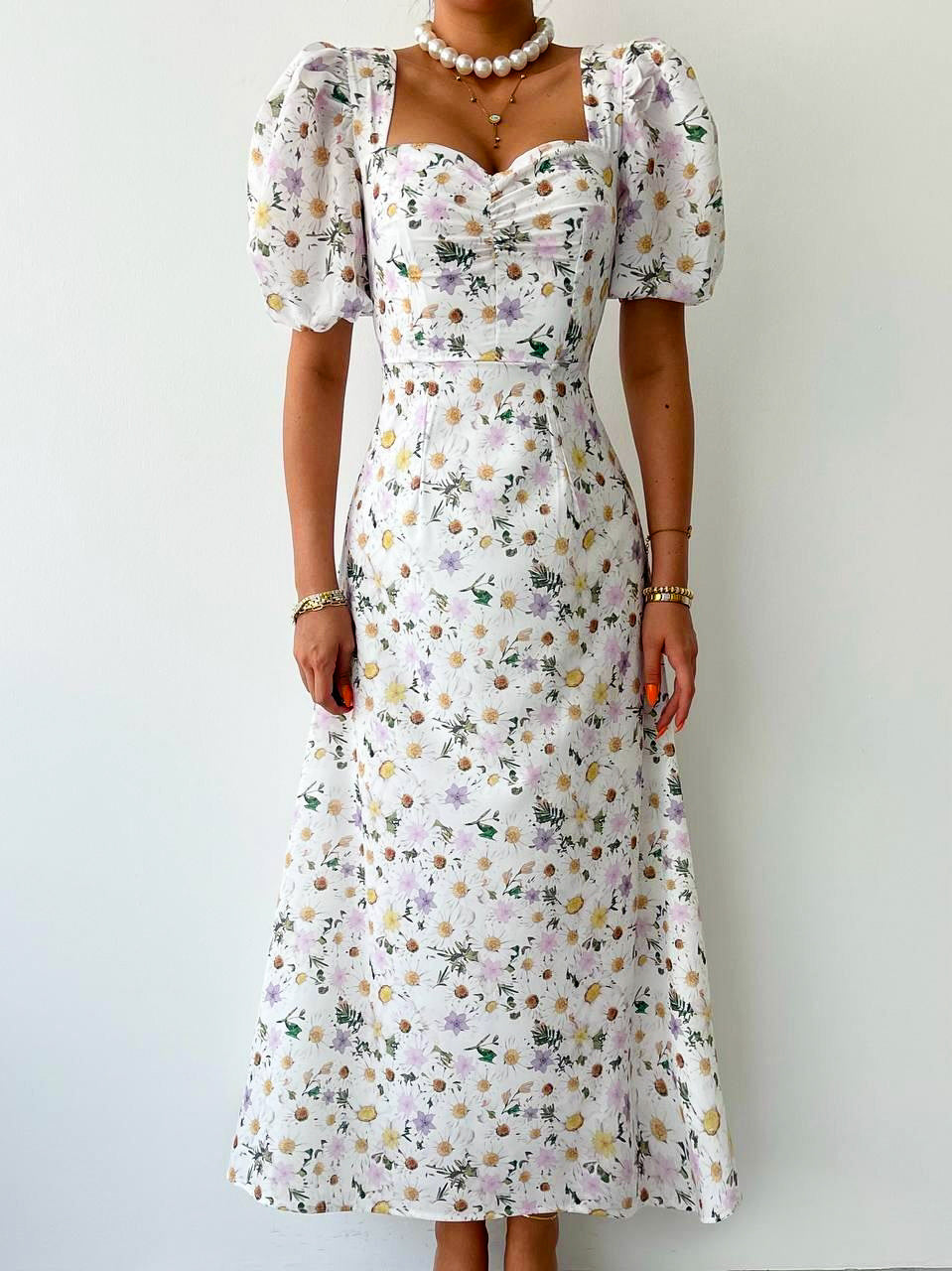 White wildflower dress pre-order