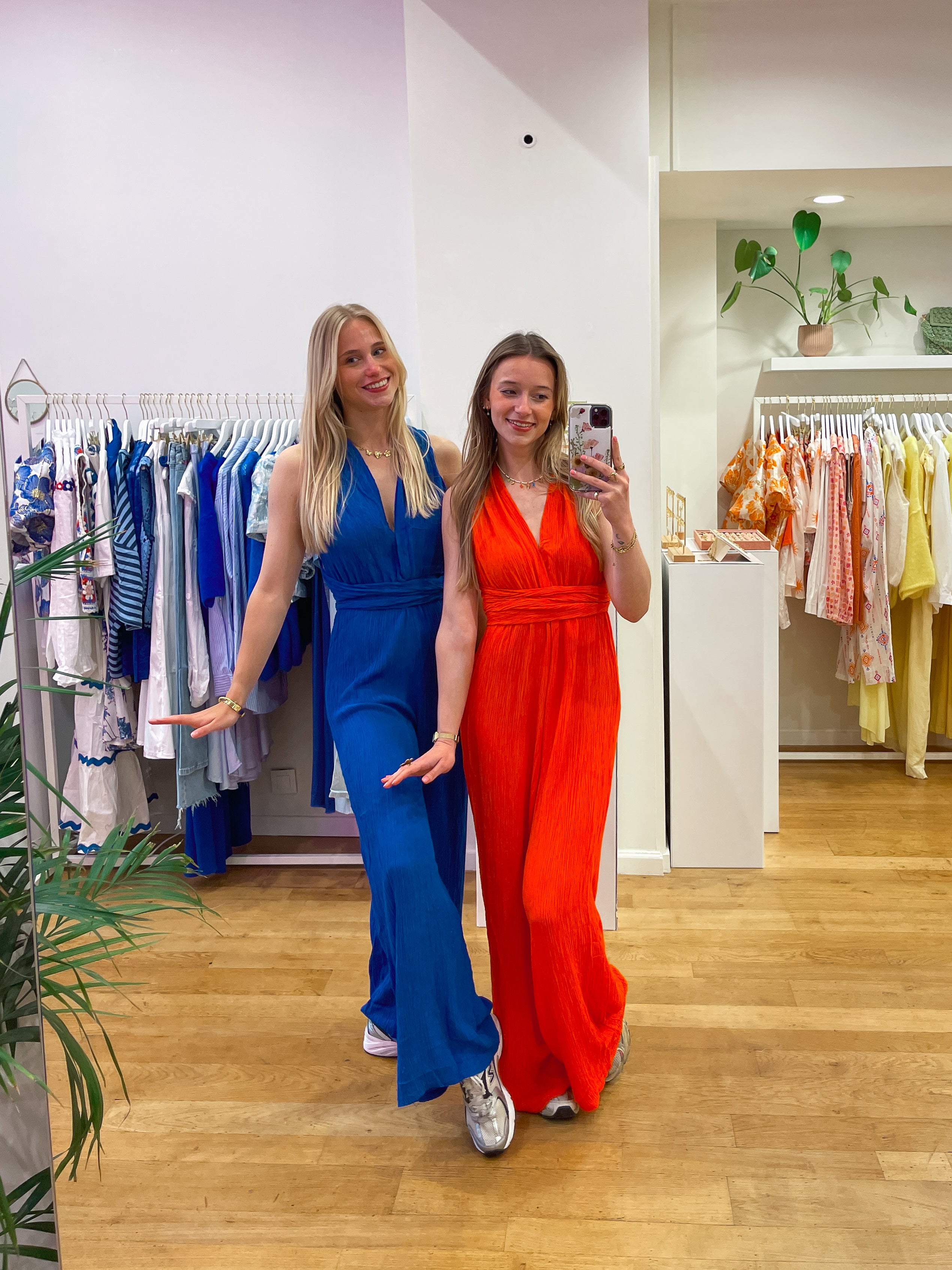 Multi way jumpsuit orange