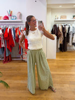 Vichy pants green