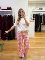 Vichy pants pink/red