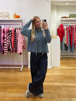 Cardigan + scarf blue