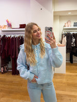 Girlie blue sweater