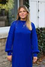 Sweater dress kobalt