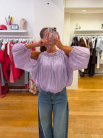 Fancy blouse lila