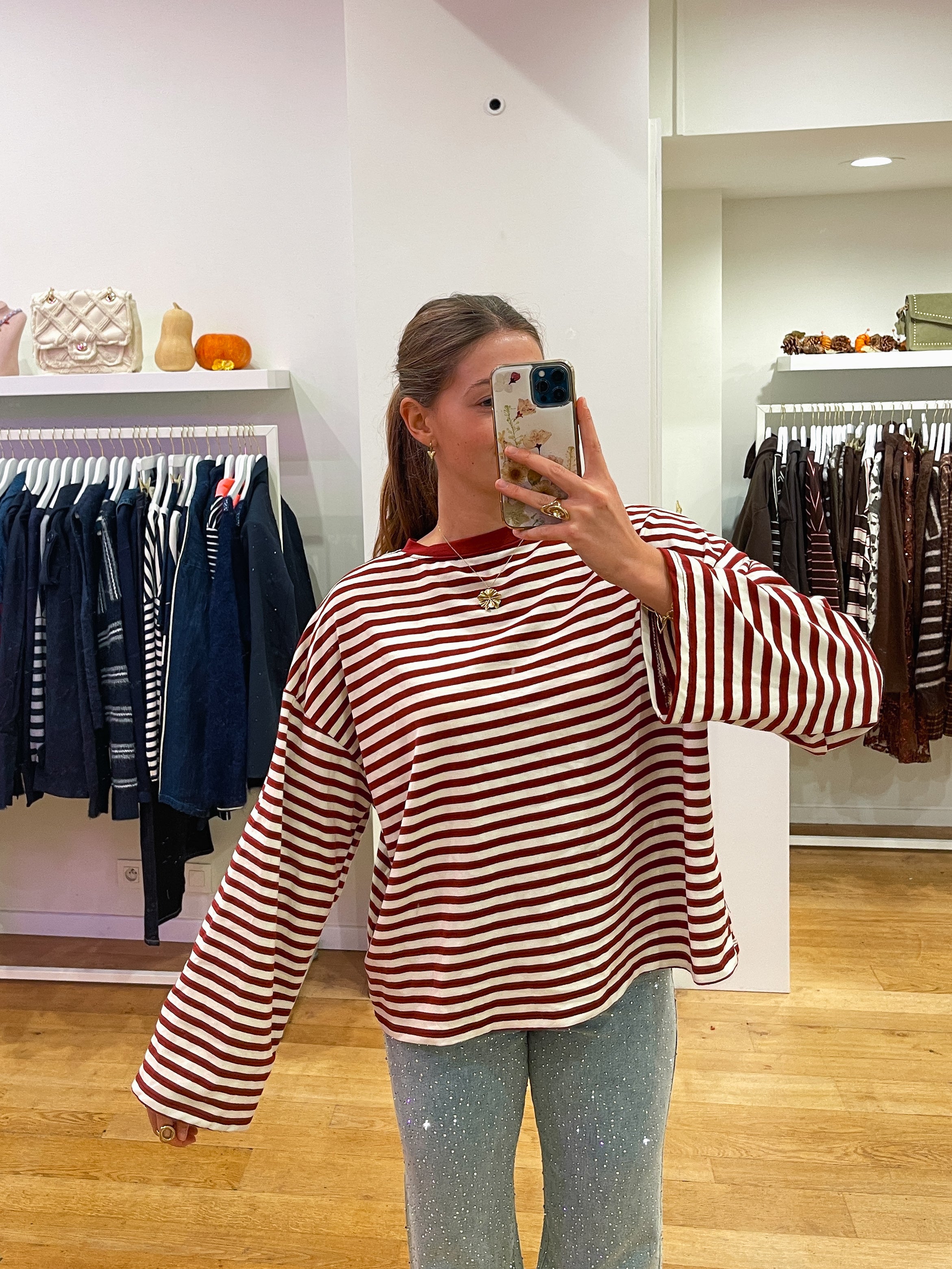 Longsleeve wide bordeaux