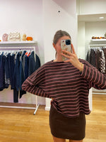 Longsleeve brown and bordeaux