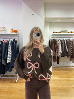 Bow sweater brown