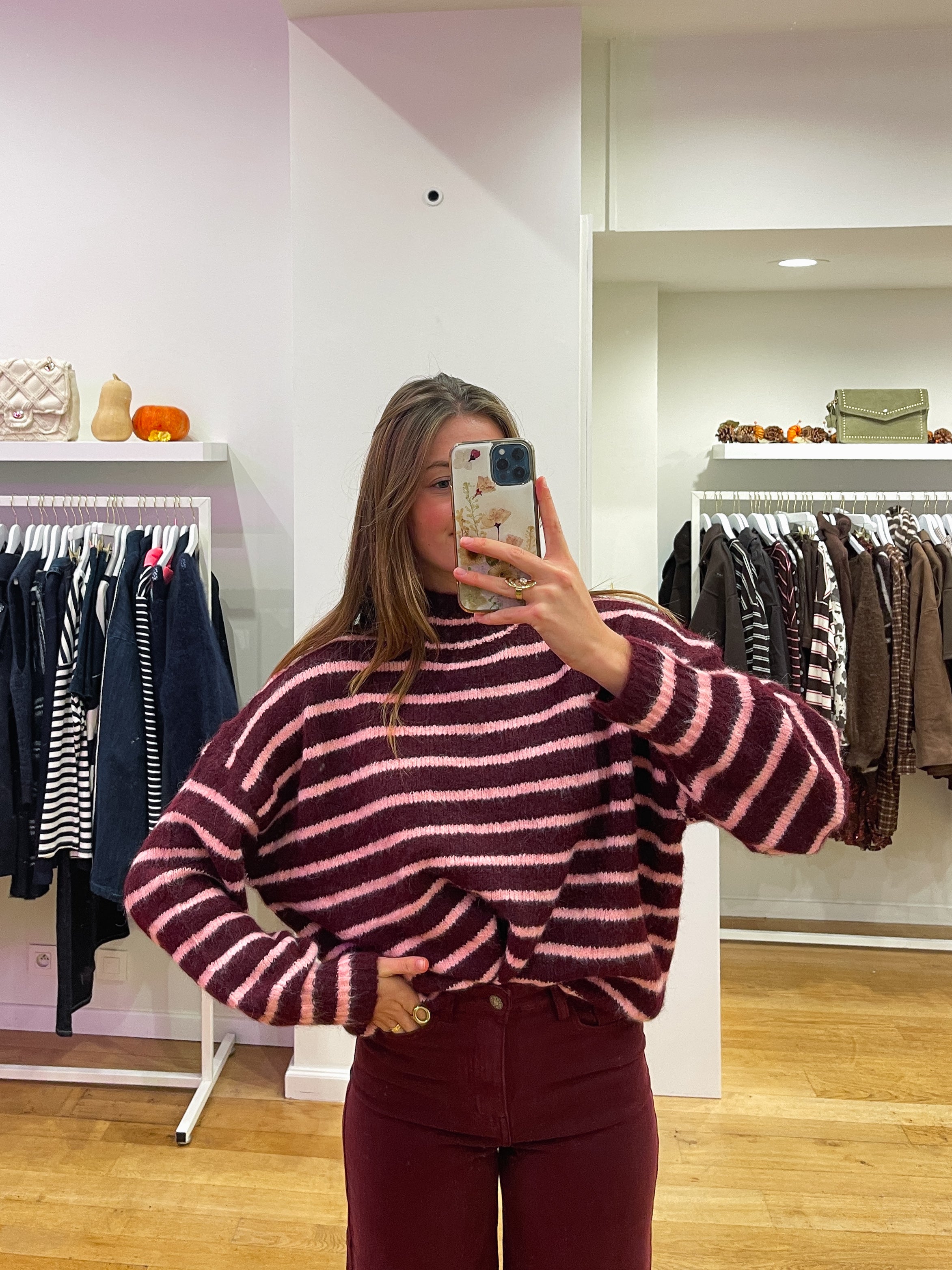 Lottie sweater burgundy