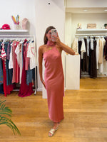 Satin dress dusty pink