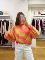 Funky longsleeve pink & yellow
