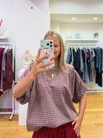 Bordeaux vichy top