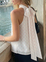 Pink polka top