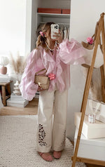 Beige jeans motief