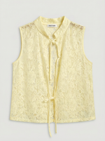 Lace top yellow