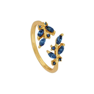 Diamond leaves blue