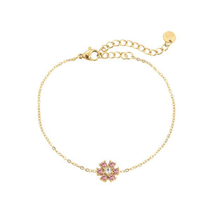 Flower bracelet pink