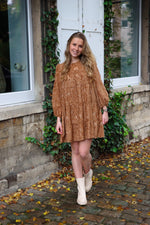 Fluffy dress camel