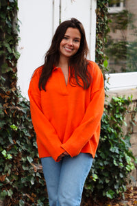 Orange sweater