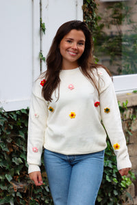 Tiny flower sweater