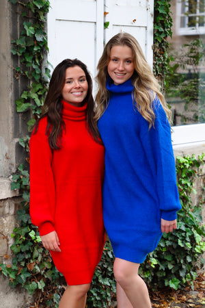 Knit dress blue