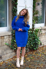 Knit dress blue