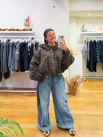 Bomber cosy brown