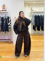 Warm jacket vichy black