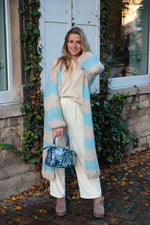 Cardigan blue/crème