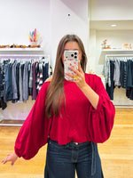 Halter blouse red