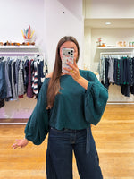 Halter blouse green