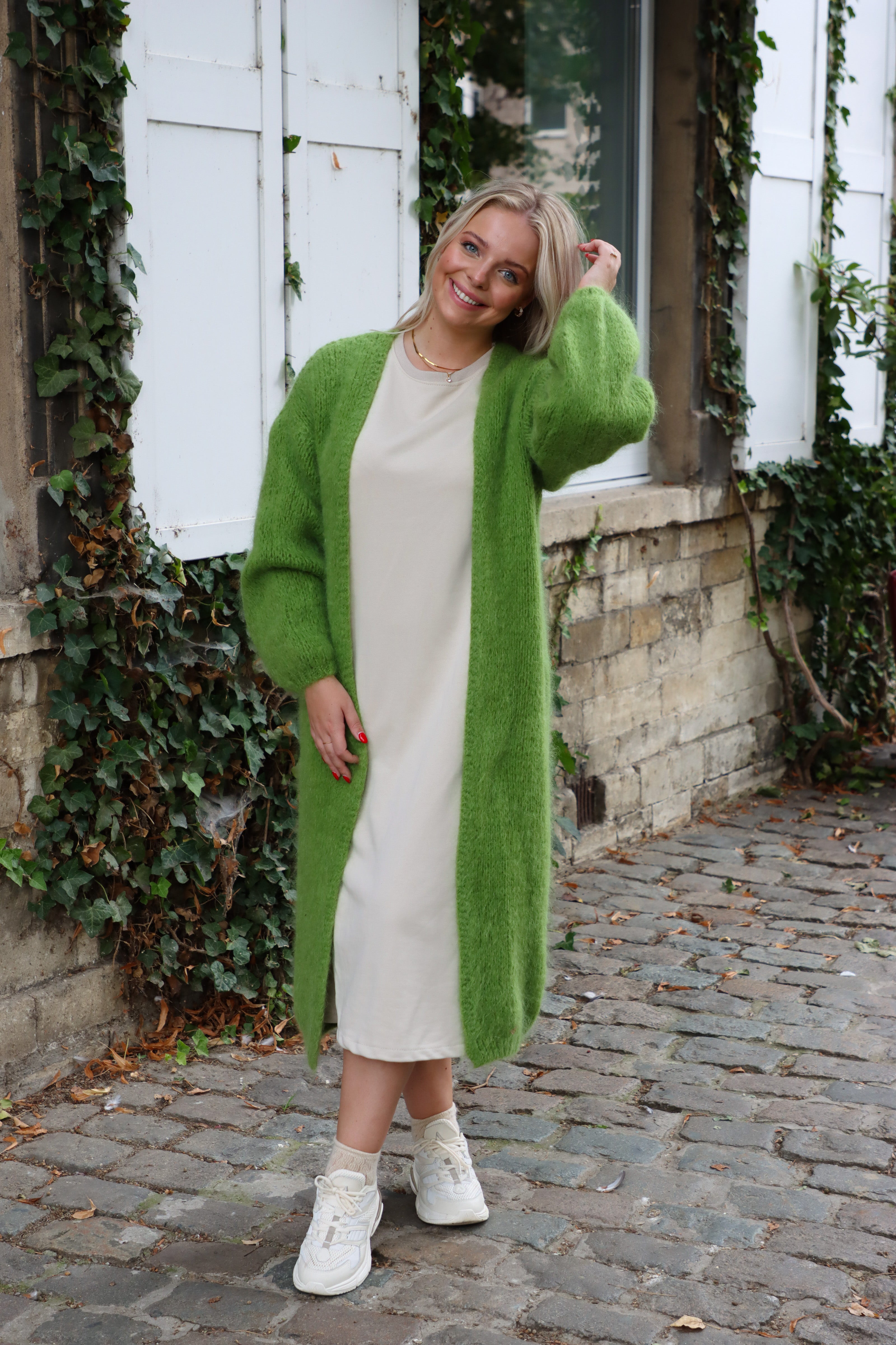 Cardigan sunset green