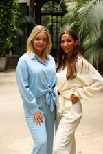 Linnen set baby blue