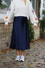 Navy skirt