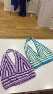 Crochet top lila