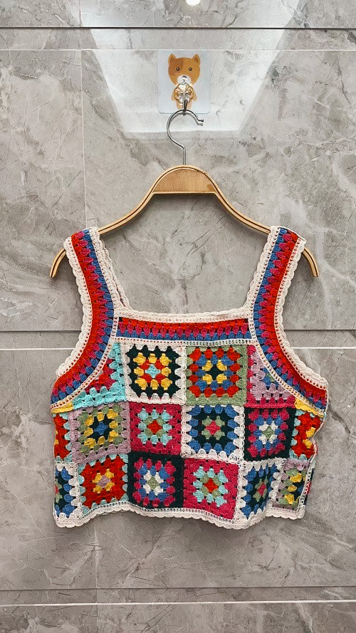 Crochet top multi