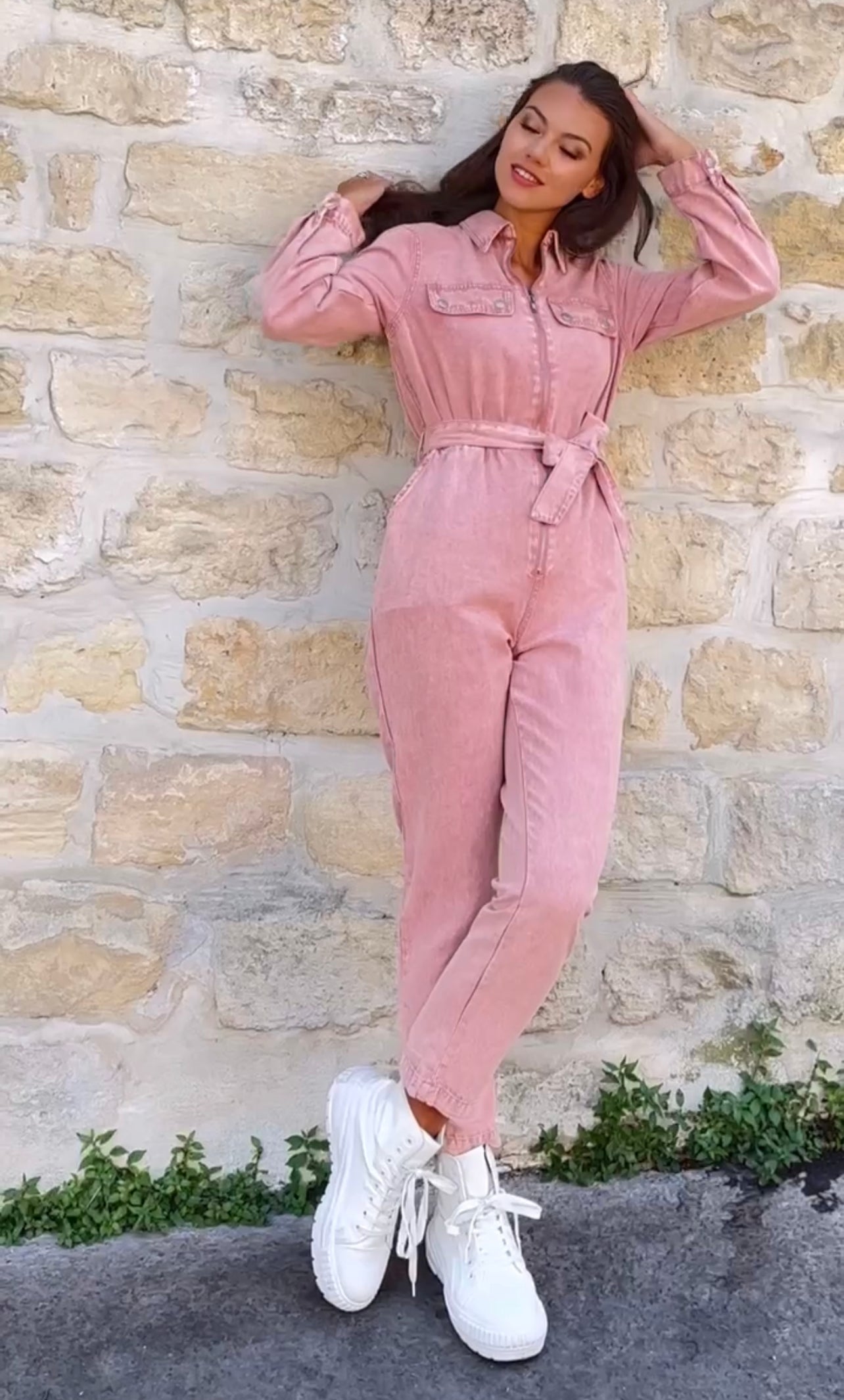 Jumpsuit dusty pink L