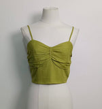 Linnen set pistache top M, pants S
