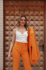 Suit trousers orange