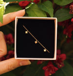 Champagne & apple green bracelet