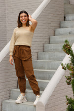 One shoulder beige