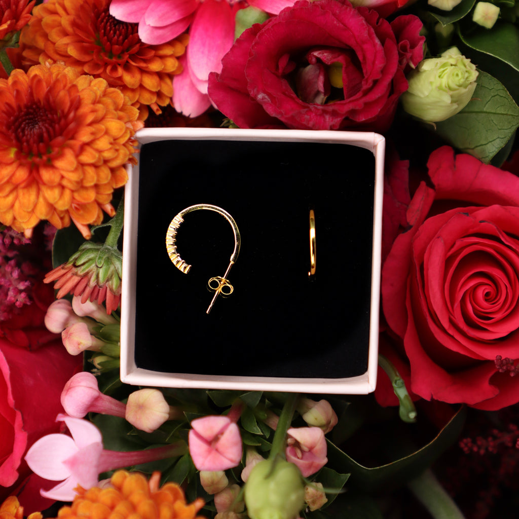 Glitter diamond hoop