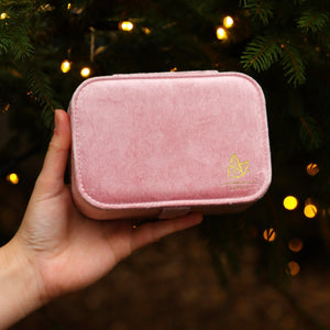 Velvet jewelry box
