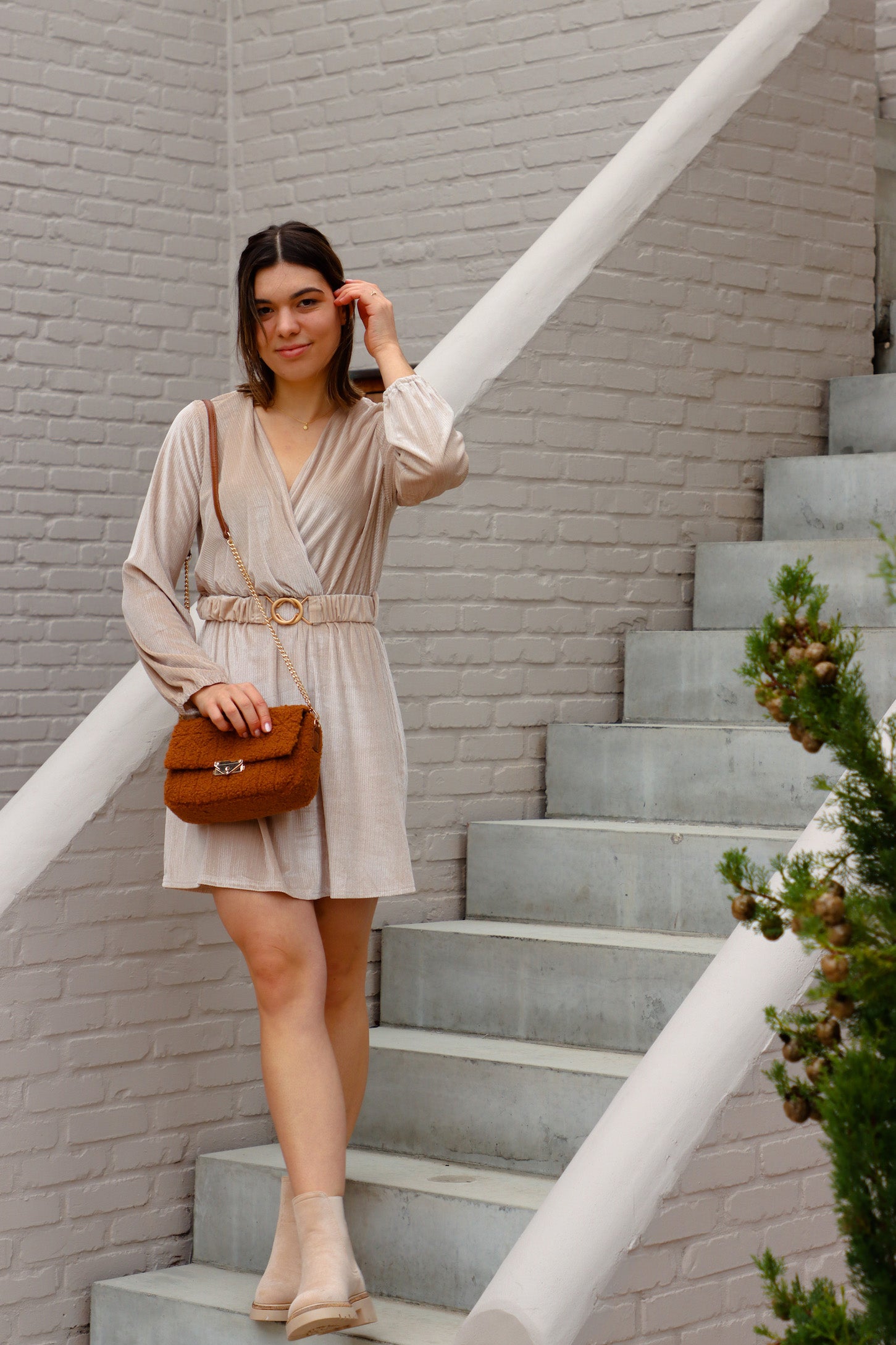 Handbag teddy brown